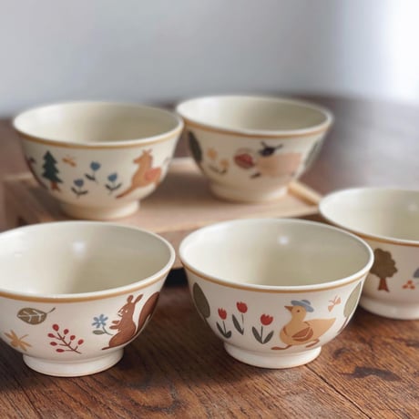 動物のお茶碗いろいろ/Various animal bowls