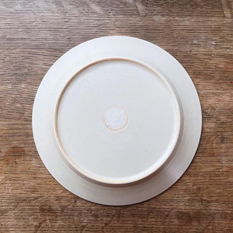 草花と鳥の七寸皿/Flower and bird plate