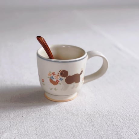 セントバーナードのマグカップ/saint bernard mug