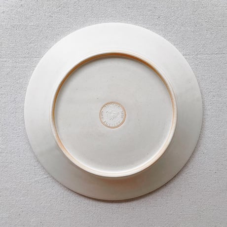 水辺の小鳥のリム皿　7寸/Waterside bird rim plate(m-size)