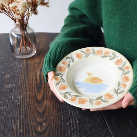 リムボウル“アヒルの水浴び”/Rim Bowl "Duck bathing"