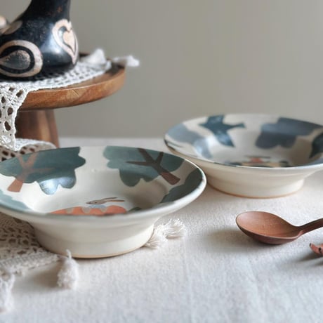 リムボウル“動物”/Rimmed Bowl "Animal"