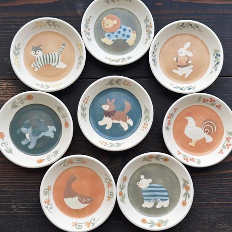 動物小皿いろいろ/Various small animal plates