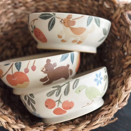 ボウル“小鳥と木の実”/Bowl "Little Bird and Nuts"