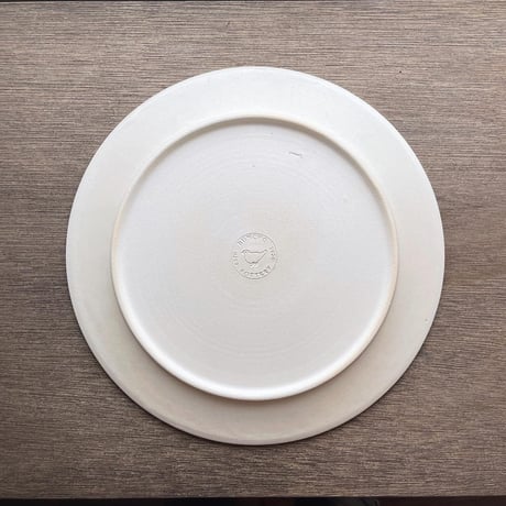 森とキツネの平皿　7寸/Forest and fox flat plate