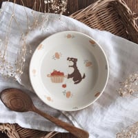 シュナウザーのプレート　5寸/schnauzer plate(s-size)