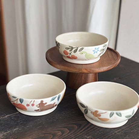 ボウル“くまとりんご”/Bowl "Bear and Apple"