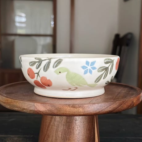ボウル“小鳥と木の実”/Bowl "Little Bird and Nuts"