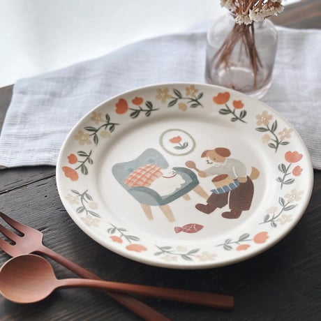 リムプレート“おやつの時間”/Rim Plate "Today's Snack Time"