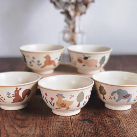 動物のお茶碗いろいろ/Various animal bowls