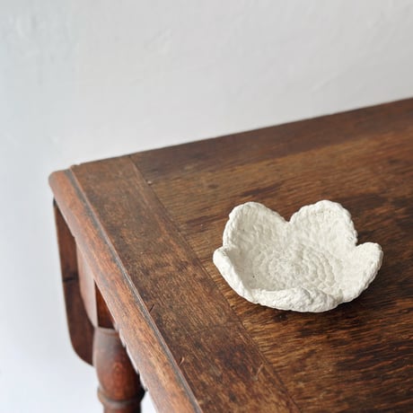 ニット陶器”豆皿”/Knitted pottery "small plate"
