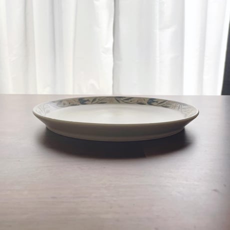 鳥と花の大皿  9寸 / Bird and flower platter (xl-size)