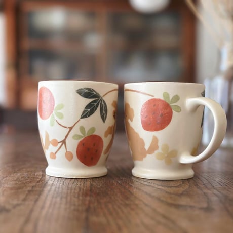 マグカップ”プードルといちご”/Mug "Poodle and Strawberry"