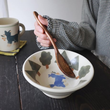 ボウル“森の中のオオカミ”/Bowl "Wolf in the Forest"