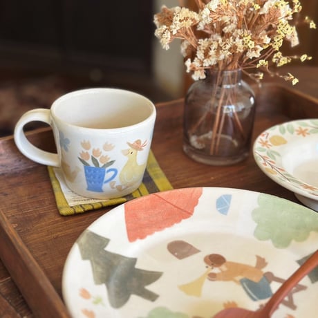 マグカップ“アヒルとガーデニング”/Mug "Ducks and Gardening"