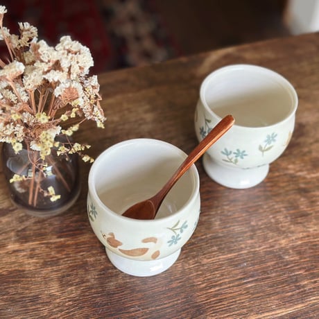 ゴブレット“ねことお花”/Goblet "Cat and Flower"
