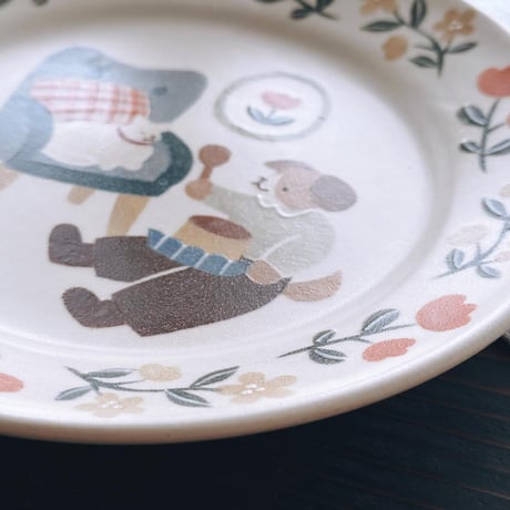 リムプレート“おやつの時間”/Rim Plate "Today's Snack Time"