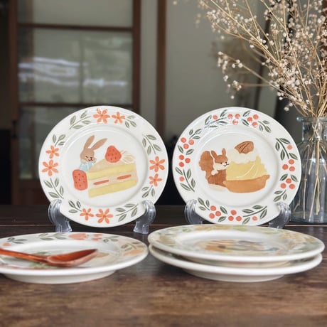 小皿“どうぶついろいろ”/Small plate "Various Animals"