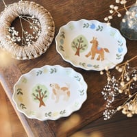 花楕円皿いろいろ/Flower oval plate