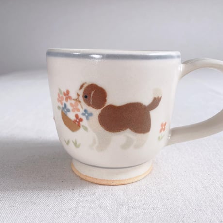 セントバーナードのマグカップ/saint bernard mug
