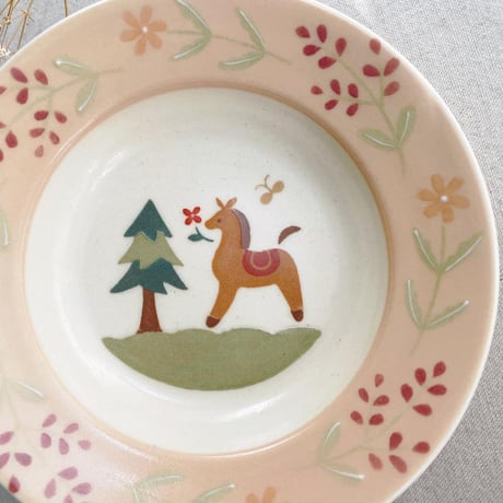 馬のリムボウル　5寸/horse rim bowl