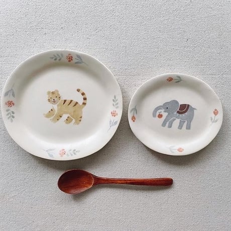 動物の豆皿(大)いろいろ/Various animal small dishes (large)