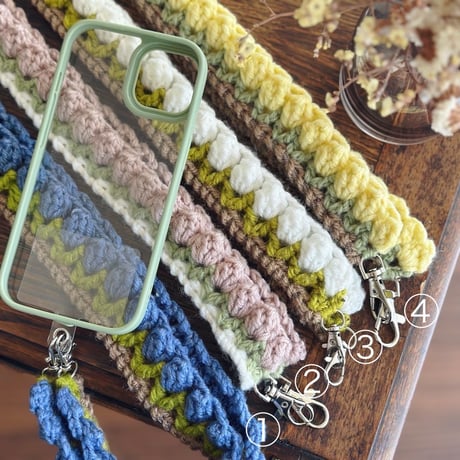 チューリップのスマホスショルダーストラップ/Tulip smartphone shoulder strap