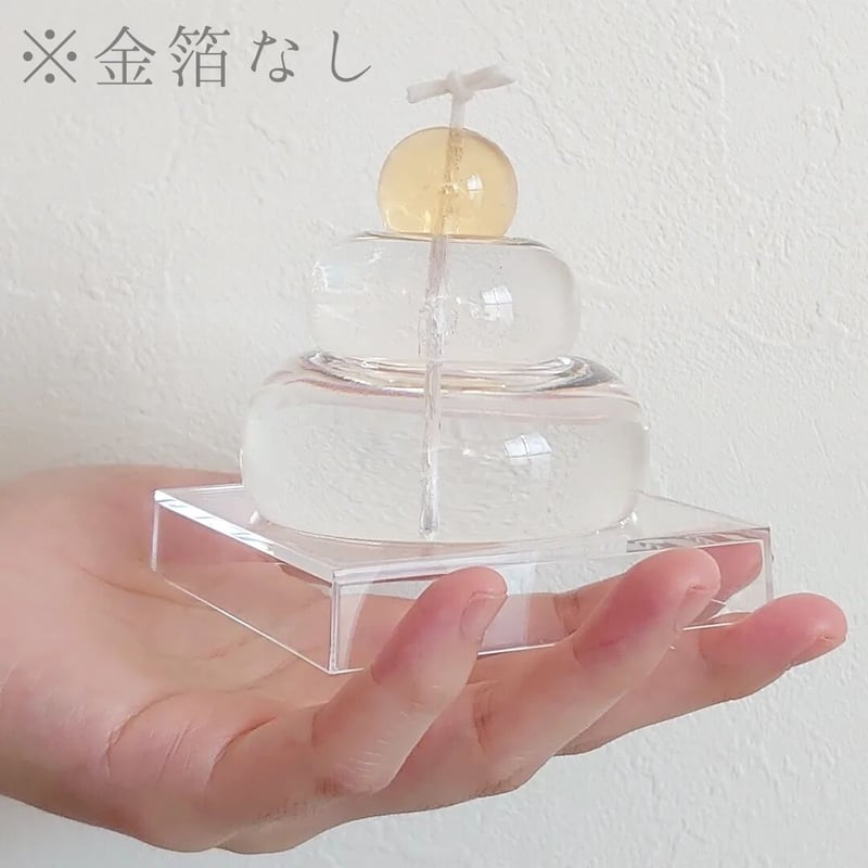 透明キャンドル「鏡餅」ギフトセット | すてき製作所