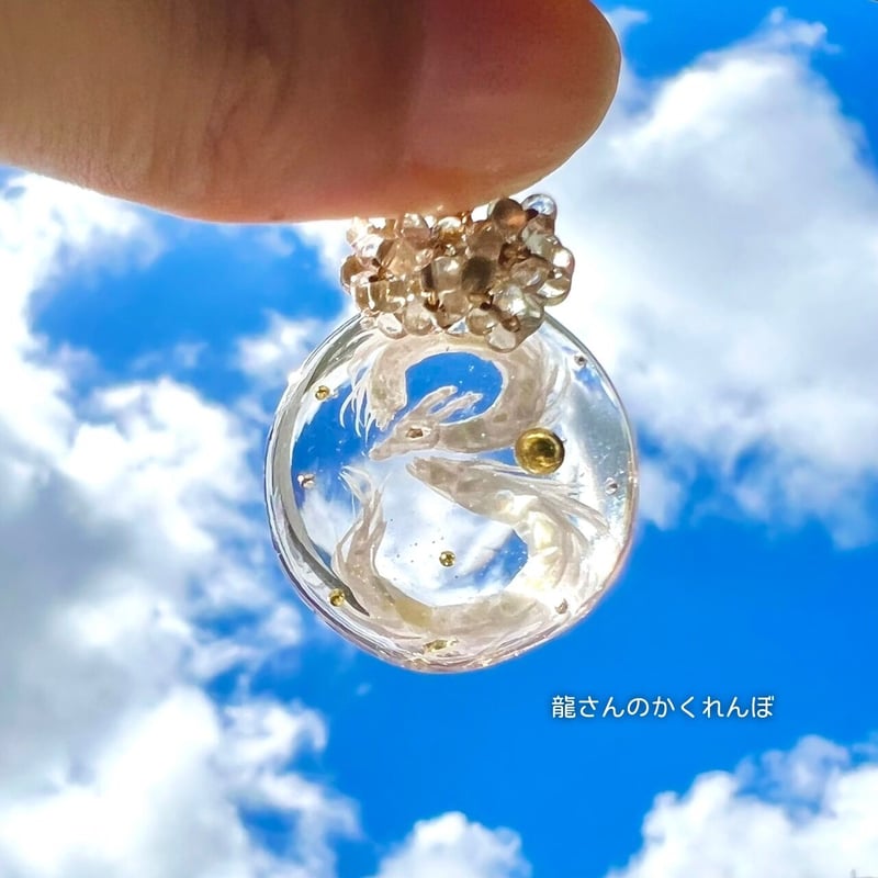 受注生産3か月待ち】白龍さん♡ネックレスorキーホルダー♡ | 龍