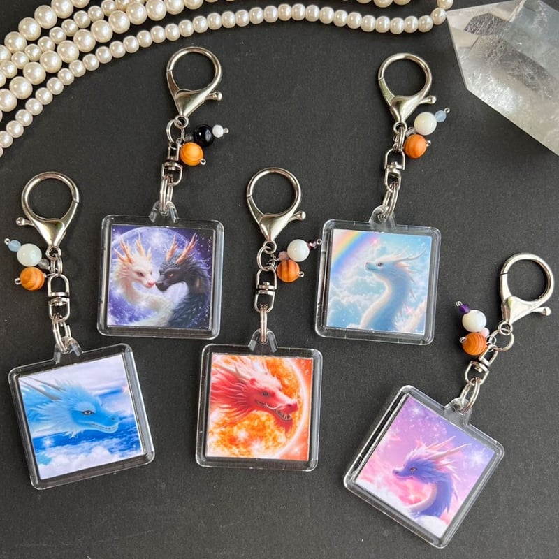 受注生産2か月待ち】龍体文字フトマニ図御守り正方形型♡両面