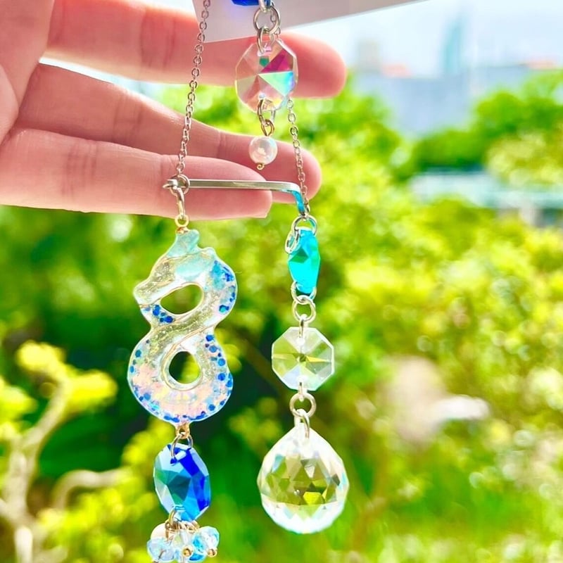 レムリア龍♡サンキャッチャー⋆☆.*ミニサイズ(車でも使用可♡) | 龍