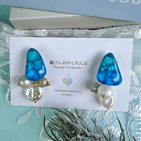 『青龍さん♡鱗のかけら』*ピアス⋆☆.*２way