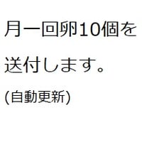 ※留意事項あり【★送料別★】自動更新　月一回に卵１０個×1か月毎更新