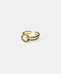 Double Cross Open Ring