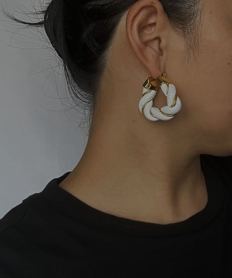 Twist Triangle Earrings