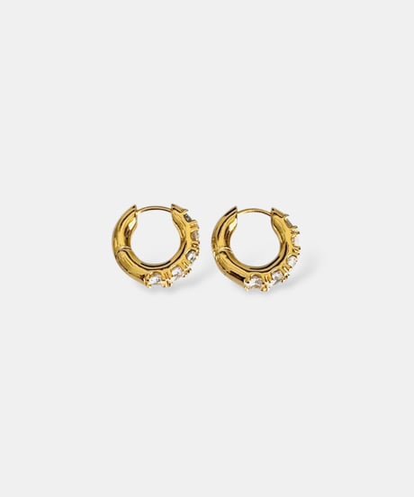 Cubic Zirconia Hoop Earrings