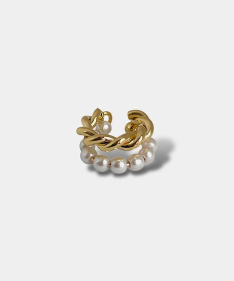 Pearl & Twist Ear cuff