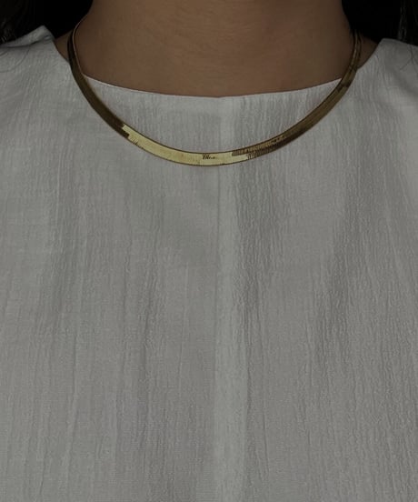 Wide Snake Chain Necklace