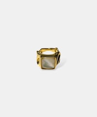 Square Pearl Rings