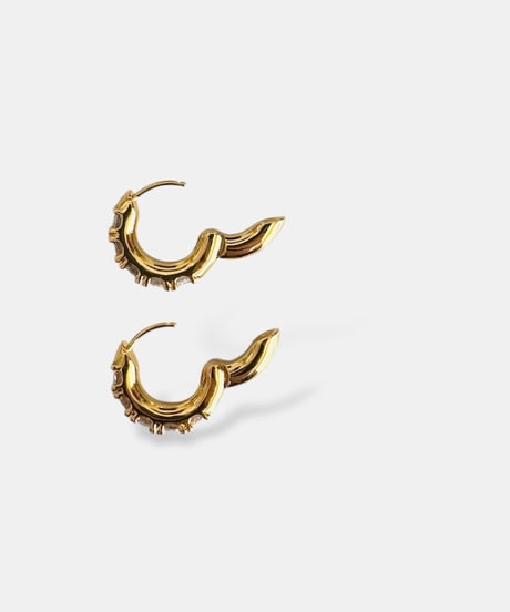 Cubic Zirconia Hoop Earrings