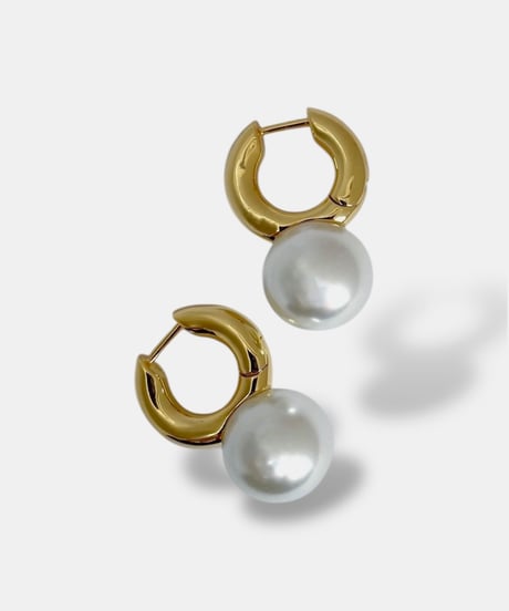 Pearl Hoop Earrings