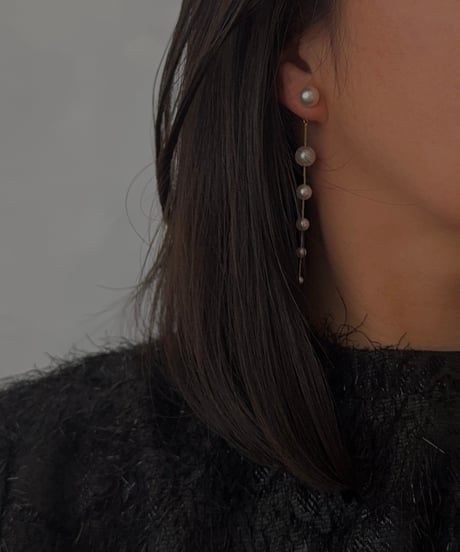 6-Pearl Drop Earrings