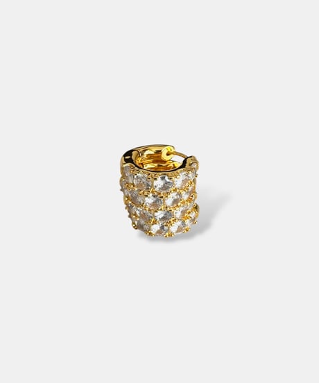 Cubic Zirconia Hoop Earrings