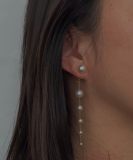 6-Pearl Drop Earrings