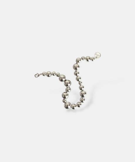 Asymmetrical Silver Pearl Bracelet