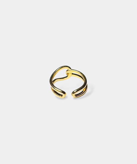 Double Cross Open Ring