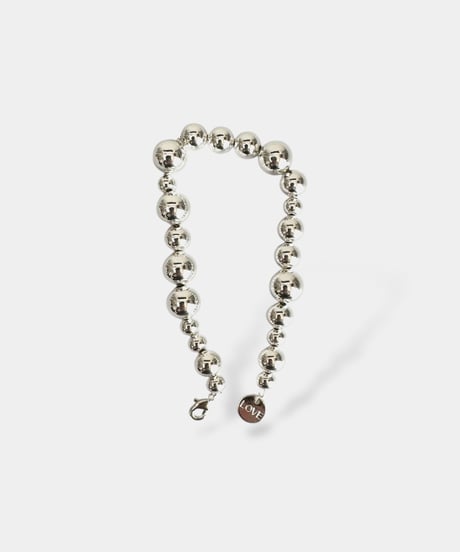 Asymmetrical Silver Pearl Bracelet