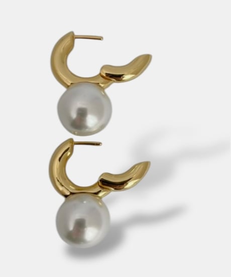 Pearl Hoop Earrings