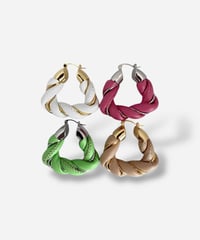 Twist Triangle Earrings