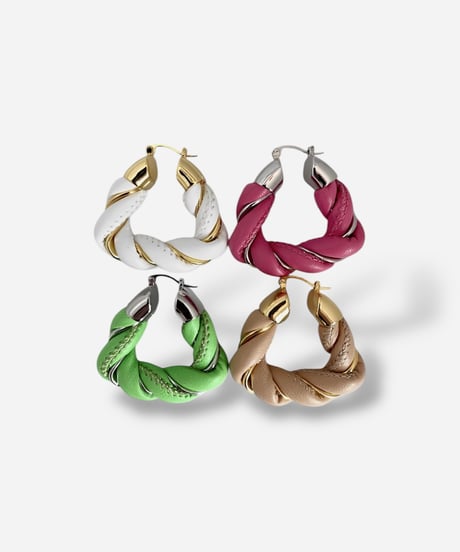 Twist Triangle Earrings